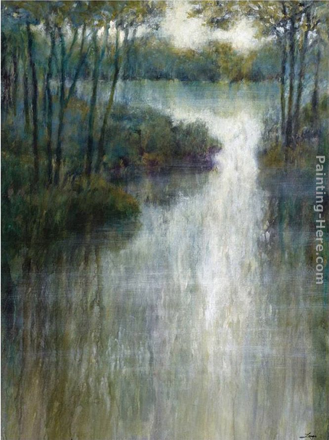 Pond Reflections painting - Michael Longo Pond Reflections art painting